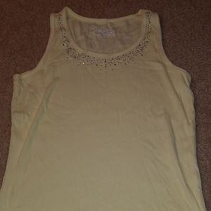 Justice embellished tank top size 16